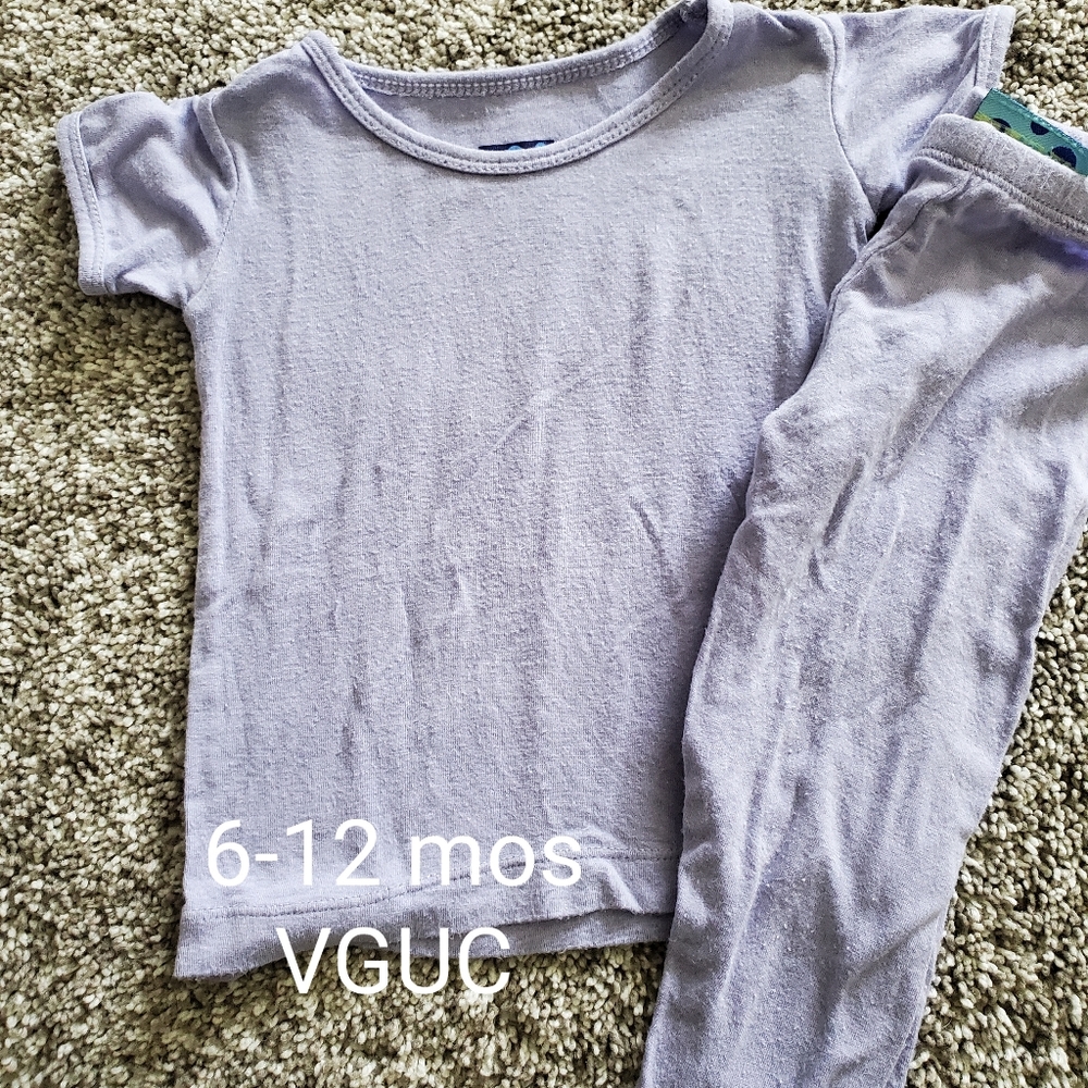 Kickee pants 6-12 mos 2 piece pajamas
